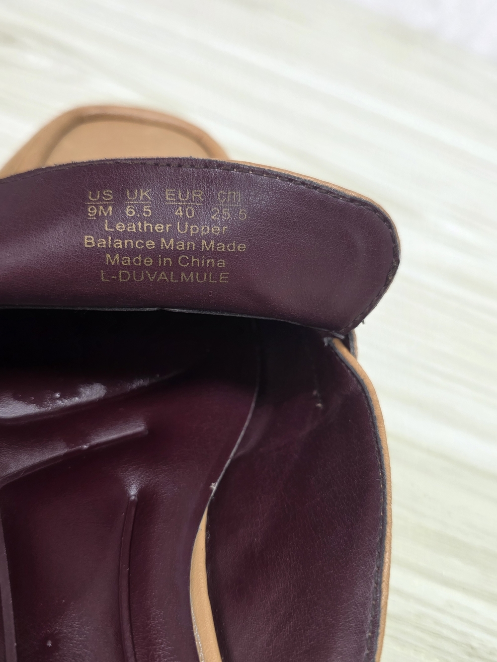 Franco Sarto Tan Leather Backless Penny Mules - Picture 8 of 9